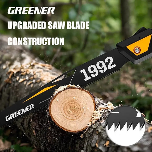 SK5 Steel Folding Saw - Thickened Rustproof Adjustable Hand Wood Saw for Professional Woodworking & Outdoor Use
