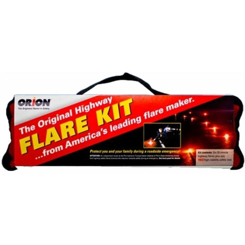 Safety Products 20-Minute Flares with Orange Vest, 6Pk