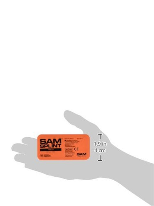 Sam Splint, Finger Splint, Orange & Blue