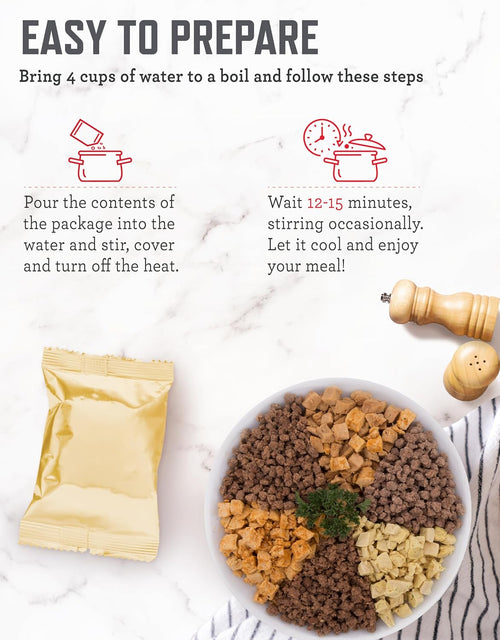 Emergency Food Supply - 88 Servings Meat & Rice Bucket, Freeze Dried Protein Meals, Camping Essentials, Bulk Rice & Survival Food, Disaster Prepping Supplies, up to 25 Year Shelf Life