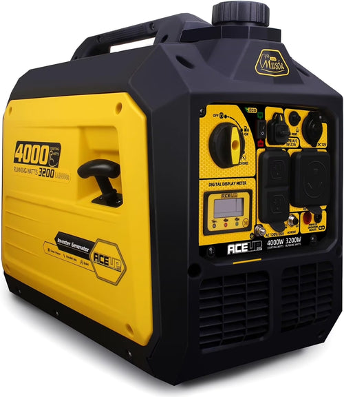 4000 Watt Portable Inverter Generator, Gas Powered Generator Quiet for Home, 3500W Rv-Ready, EPA Compliant