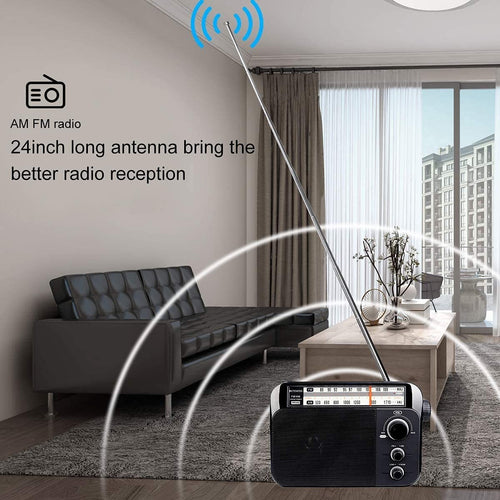 Retekess Tr604 Am Fm Radio,Portable Radio Plug in Wall,D Battery Opera