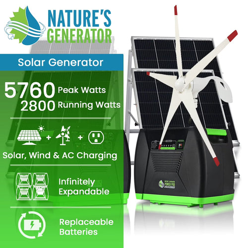 Nature'S Generator Elite Platinum 3600W Continuous / 7200W Peak Portable Power Station | PrepWiseGear