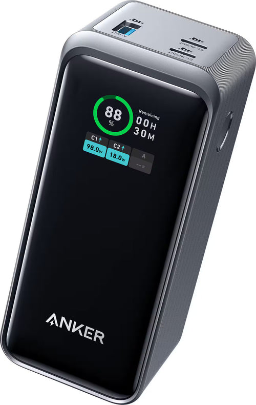 Anker - Power Bank (20000Mah, 200W, 3-Port) - Black