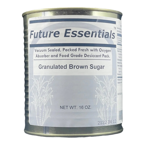 Long Shelf Life Emergency Food Canned Granulated Brown Sugar- 12 Cans