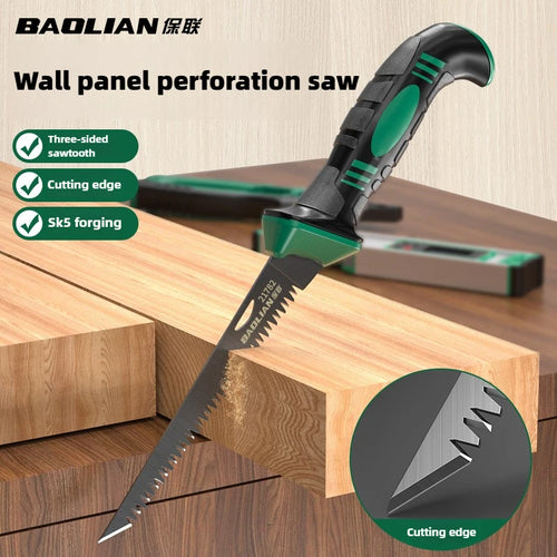 Handheld Manual Saw Wall Panel Saw Household Woodworking Saw Express Park Forest Garden Art Saw Gypsum Board Saw