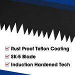 16-Inch Universal Handsaw with Non-Slip Comfortable Handle, Anti-Rust Wood Saw with Chip Removal Design, Heavy-Duty for Cutting Wood, Laminate, PVC