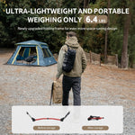 Armywild Folding Camping Cot, Height Adjustable Ultralight Backpacking Cot, Portable Camping Bed for Camping Hiking Travel Home