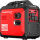 3800-Watt Portable Inverter Generator Gas Powered, Quiet for Camping