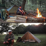 Lightweight Poncho Shelter, Solitary Shelter Cape Silnylon Emergency Survival Shelter Ultralight Minimalist Shelter for Camping Hiking Backpacking Bug Out Bag