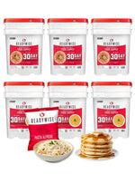 3 Month Emergency Food Supply - 894 Servings, 6 Buckets, Freeze Dried Protein Meals, Disaster Survival Food Storage Kit, Ready to Eat, Camping Essentials, up to 25 Year Shelf Life