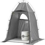 Privy Bivy Privacy Tent - Windproof, Portable Shelter for Camping Toilets & Changing Room - 6′ 8″ of Interior Height - Easy Setup - Pop-Up Pod with Window for Camping, Beach & Tailgates