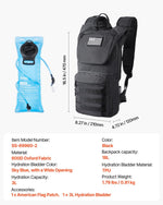 Hydration Backpack, Insulated Hydration Pack Backpack with Water Bladder, Hiking Water Backpack with Storage for Men Women, Hydro Water Daypack for Hiking Running Cycling Camping