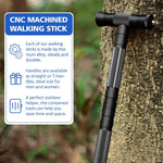 G2 Tactical Hiking Stick, Heavy-Duty 6-8 Section Adjustable Walking Staff for Men Women, Aerospace Aluminum Trekking Poles with Multi-Tool for Camping Wading Self Defense Overlanding