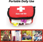 6Pcs Mini Empty First Aid Bag, 5.5X3.5X1.5 Inches Small First Aid Kit, Emergency Medical Essentials Pouch Bag for Travel, Car, Home, Office, Camping, Outdoors, Hiking (Bag Only)