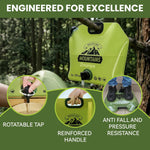 6Pack Collapsible Water Container 8L/2 Gallon Water Jug, Water Storage Bag, Collapsible Water Bag for Travelling, Emergency Water Bag Suitable for Camping Essentials, Survival Gear, Camping Water Jug