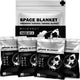 Survival Emergency Mylar Thermal Blankets -Space Blanket Survival Kit Camping Blanket Perfect for First Aid Kit Outdoors, Hiking, Survival,Bug Out Bag,Marathons (Silver, 4 Pack)