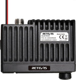 RA25 GMRS Mobile Radio, Long Range GMRS Radio Mobile Transceiver, 8 Repeater Channel Base Station, Emergency Alarm FM Radio, Mobile Two Way Radio for Farm Overlanding