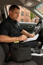 Tactical Wingman Patrol Bag – Police Gear Car Seat Organizer for Law Enforcement, Black, Style 56045ABR