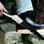 Folding Saw, 9.8 Inch Carbon Steel Blade, Manual Pruning Saw for Camping, Gardening, Survival, 21 Inch Total Length