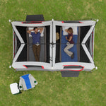 13' X 9' 8-Person Instant Cabin Tent with LED Lights, 36.9274 Lbs