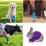 Self Adhesive Vet Wrap for Pets - Cohesive Bandage for Dog Cat Horse Wound Care, No Stick to Fur First Aid Bandage Stop Bleeding Prevent Licking, Flexible Paw Leg Tail Protector