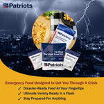 Emergency Food Supply - 72-Hour Survival Kit - Freeze Dried Food - 25-Year Shelf Life - 16 Servings
