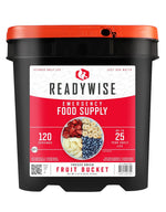 Emergency Food Supply - 120 Servings Fruit Bucket, Nutritious Meals, Dehydrated & Freeze Dried Food for Backpacking, Camping Essentials & Disaster Prepping Supplies, up to 25 Year Shelf Life