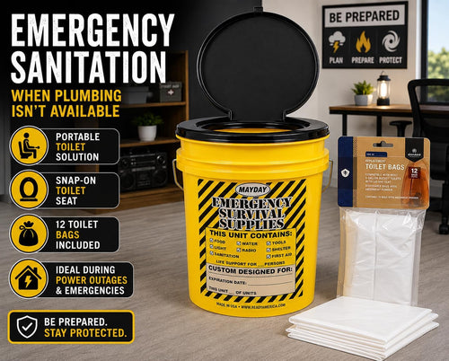Mayday 13047 Deluxe Classroom Lockdown Emergency Kit - School Safety Survival Supplies with Emergency Food, Water & Essentials for Teachers & Students - Disaster Preparedness