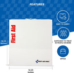746000 Smartcompliance 50-Person ANSI A+ and OSHA Compliant First Aid Kit for Business, Large Metal First Aid Cabinet with Medications, 241 Pieces