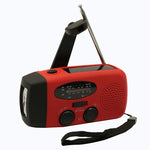 2000Mah Powerbank Radio Am Fm Solar Hand Crank Small Portable Radio USB Type-C Charging with 3 LED Flashlight Emergency Radio