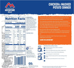 Chicken & Mashed Potato Dinner Gluten| Freeze Dried Backpacking & Camping Food | Survival & Emergency Food | Gluten-Free