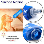 250Ml 500Ml Water Bottle TPU Folding Soft Flask Sport Water Bottle Water Bag Collapsible Water Bottle Running Camping Hiking