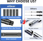 G2 Tactical Hiking Stick, Heavy-Duty 6-8 Section Adjustable Walking Staff for Men Women, Aerospace Aluminum Trekking Poles with Multi-Tool for Camping Wading Self Defense Overlanding