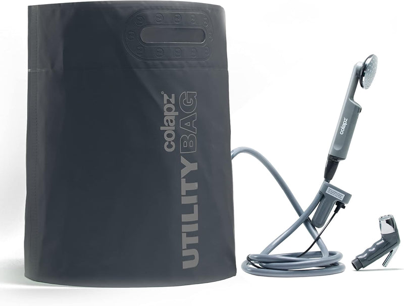 12V Camping Shower Portable - High Pressure Outdoor USB Rechargeable Camping Shower - Kit with 9 Gallon Water Bag - Van Life RV Beach Hiking Dog Washing