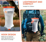 Upgrade Water Bag 2L Compatible with Sawyer Squeeze Water Filter, Durable TPU Material, BPA & PVC Free Squeeze Pouch, Collapsible Hydration Canteens for Camping Hiking Cycling (1 Pc)
