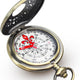 Vintage Steampunk Pocket Compass, Zinc Alloy Camping Survival Compass Hollow Camping Survival Navigation for Hiking and Camping