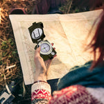 Compasses，Hiking Compass for Survival with ，Waterproof Durable and Pocket-Sizedtactical Survival Compass with Lanyard，Climbing Biking Exploring Geology, Outdoor Activities