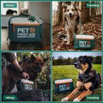 Bundle-Pet First Aid Kit, Emergency Medical Supplies for Dogs & Cats, Safety Essentials Pack with Thermometer+
