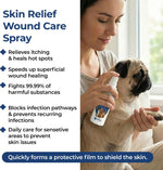 Dog Wound Care Spray | Healing Aid and Skin Repair, Clean Wounds, Relieve Dog Skin Allergies, Safe for All Animals. 3.38 Ounces