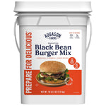 Black Bean Burger Mix 4-Gallon Pail, Certified Gluten Free, Emergency Food Supply, Everyday Meals, 215 Servings