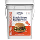 Black Bean Burger Mix 4-Gallon Pail, Certified Gluten Free, Emergency Food Supply, Everyday Meals, 215 Servings