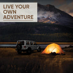 Jeep HM-2100 Headlamp Rechargeable, Hybrid Power Source Head Lamp, IPX4 Water-Resistant, Bright Rechargeable Headlamp, USB-C Cable Included