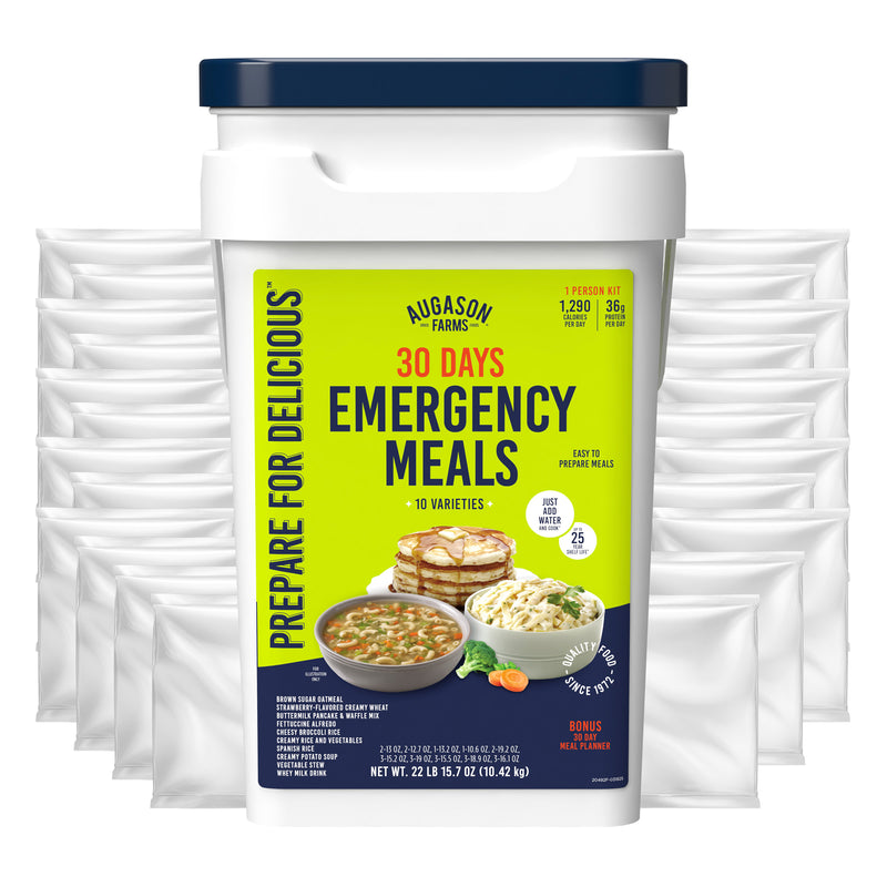 Deluxe 30-Day Emergency Food Supply 5-Gallon Survival Food with 72-Hour Be Ready ?On-The-Go? Kit (212 Total Servings)