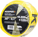 Tow Straps Heavy Duty with Loops - 4" X 30' Recovery Strap, 20,000 Lbs Break Strength - Towing Strap for Cars, Trucks, and Suvs