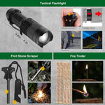 Survival Kits 27 in 1, Survival Gear and Supplies, Christmas Stocking Stuffers Camping Accessories Tactical Gear Fishing Equipment for Camping Hiking Hunting, Christmas Birthday Gifts for Men