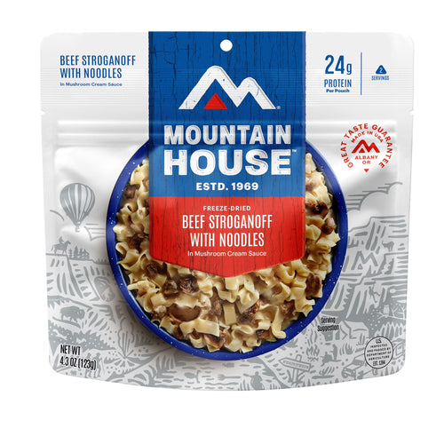 Beef Stroganoff with Noodles, Freeze-Dried Backpacking & Camping Food, 2 Servings