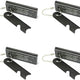 Magnesium Flint Fire Starter, Survival Fire Blocks with Striker for Camping/Hiking/Emergency (4 Pack)