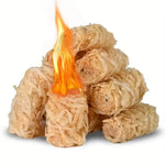 30/100Pcs Natural Fire Starter, Wax Wood Stick, Suitable for Fireplace, Barbecue Stove, Chimney Oven, Charcoal Ignition