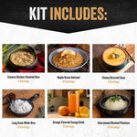 Gluten-Free Food Kit (120 Servings), Gluten-Free Survival Kit, Freeze-Dried Survival Food Storage, Emergency Preparedness, Prepper Supplies, 25-Year Shelf Life
